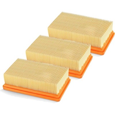 3 Pack Karcher Staubsauger Filter für Karcher [MV4 MV5 MV6 WD4 WD5 WD6] Nass-...