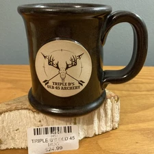Sunset Hill Handcrafted Archery Mug Stoneware Made In USA Triple B’s Old 45