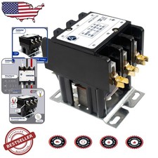 Heavy Duty 3 Pole Contactor 75A 120V  Certified HVAC Compressor