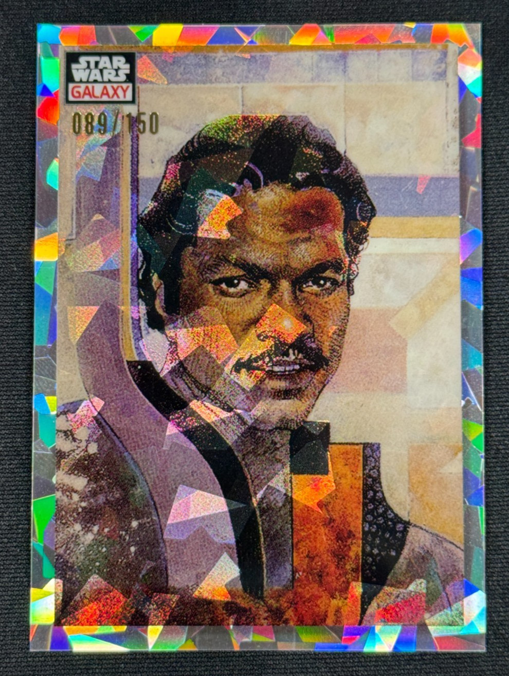 Lando Calrissian /150 Atomic Refractor 2023 Topps Star Wars Chrome Galaxy #43