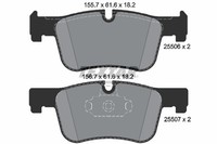Textar Bremsbelagsatz Scheibenbremse Q+ 2550601 FüR Bmw F30 F20 F31 F32 F21 F34