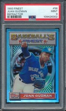 1993 Finest refractor Juan Guzman #56 PSA 9 - Blue Jays