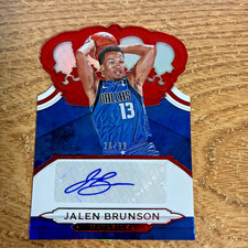 2018-19 Crown Royale Red Jalen Brunson Rookie Auto /99 Knicks Mavs (RC) (AU)