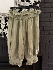 Womens Magnolia Pearl "Love" Collection Sage Green Linen Bloomers OS