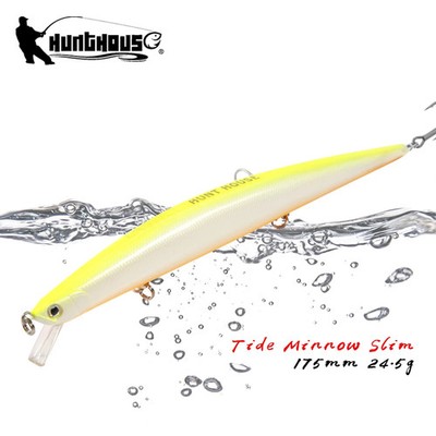 Hunthouse Tide Minnow Slim 175 Fishing Lure 175mm 24.5g Floating Seabass Wobbler