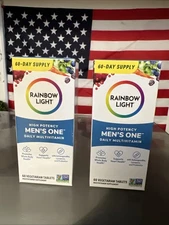 2x Rainbow Light Men’s One Multivitamin – High Potency with Vitamin C, D & Zinc