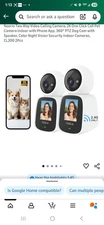 Noorio Two Way Video Calling Camera, 2K One Click Call Pet Camera Indoor