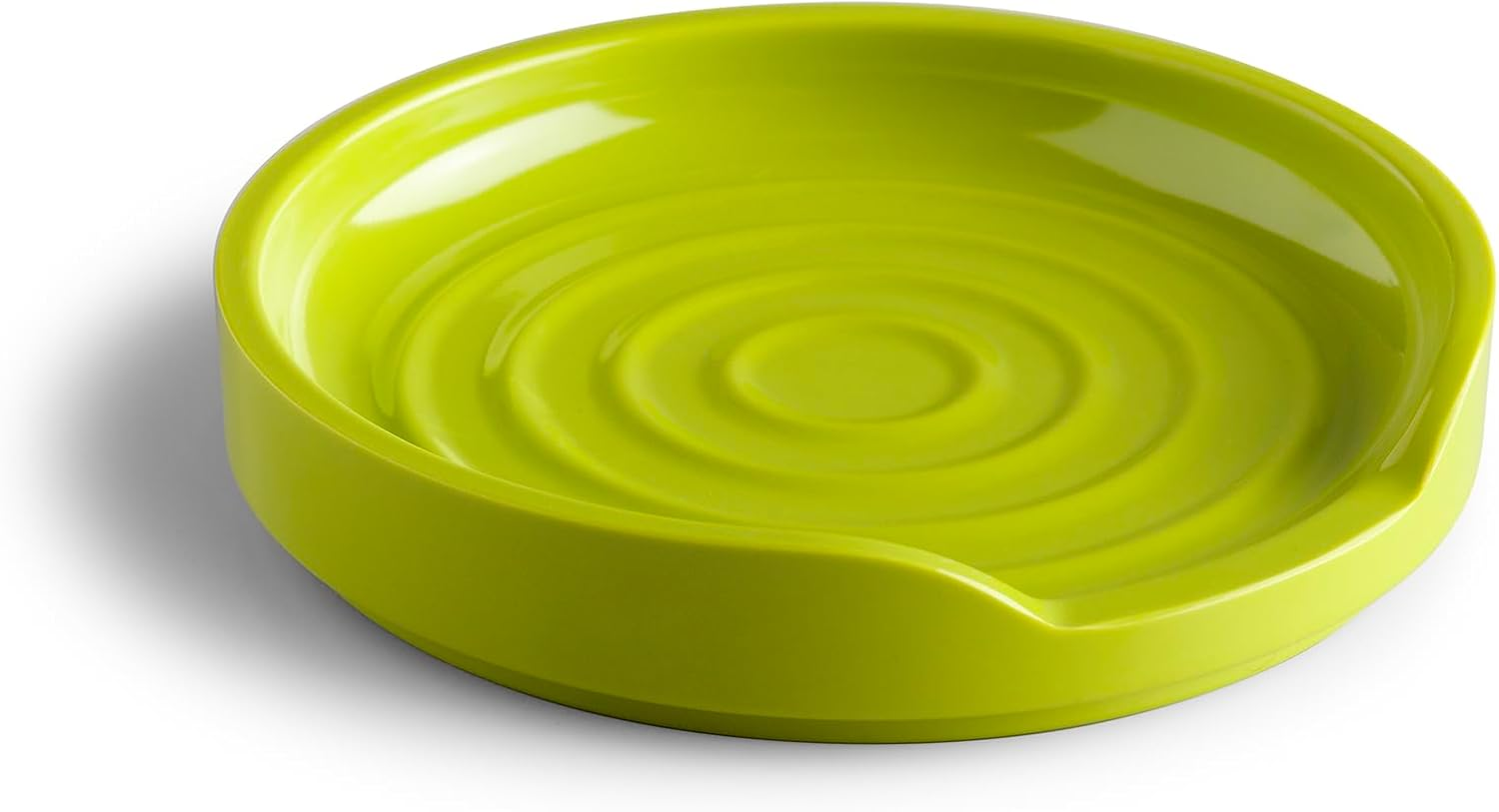 Circular Spoon Rest, Melamine Utensil Holder Rest, Tea Bag Tidy Dish, Durable Me