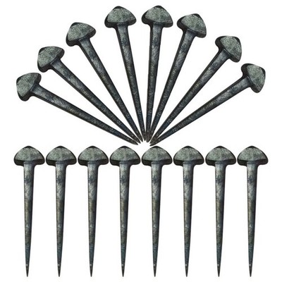Ipetboom 50Pcs Iron Horseshoe Nails for Hoof Care, Durable 5x1.1cm, As Shown 