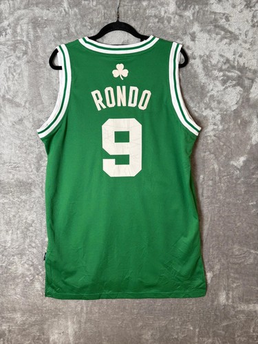 Adidas Boston Celtics Rajon Rondo 9 NBA Jersey (M) Green Men’s Basketball Tank - Picture 2 of 7
