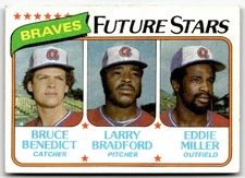 1980 Topps - Future Stars Bruce Benedict, Eddie Miller, Larry Bradford #675 (RC)