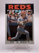 Topps 1986 Pete Rose #1 Cincinnati Reds Baseball Base Set Card