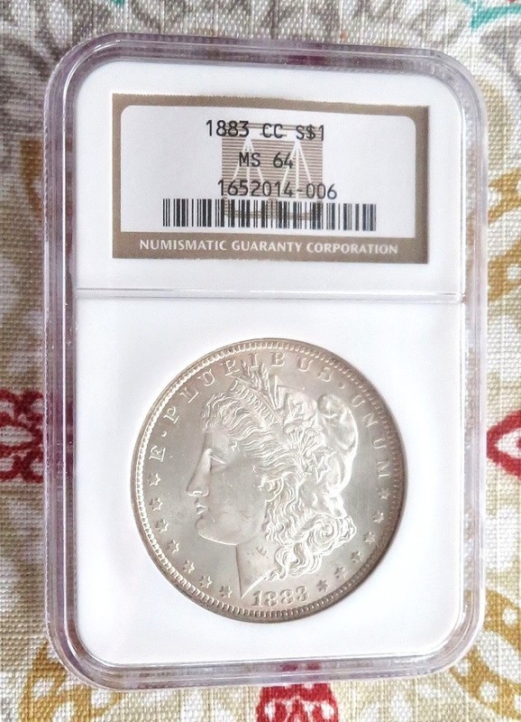 1883 CC - Morgan Silver Dollar - MS64 -NGC - Sharp - VGC