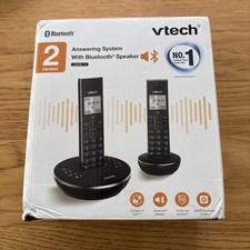 NEW Vtech LS6381-2 Answering System w/ Bluetooth Speaker, 2 Handsets. Damage box