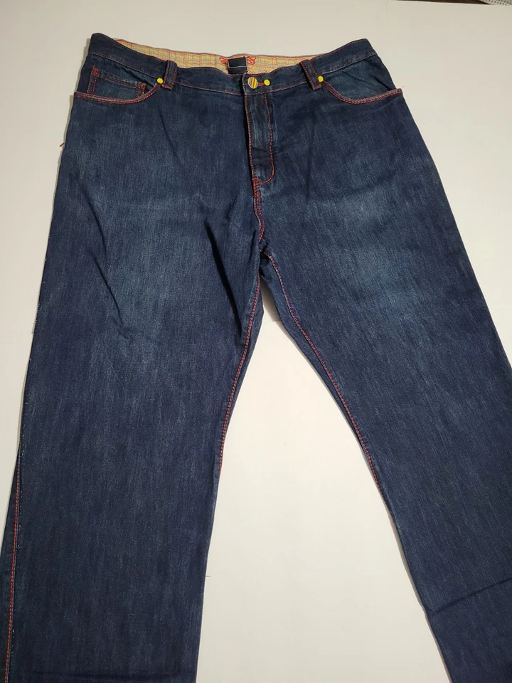 Coogi Jeans Mens Size 44x35 Blue Denim Embroidered Baggy Hip Hop Y2K 90s - Image 3 of 4