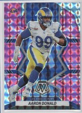 2022 Panini Mosaic Aaron Donald Pink Camo Prizm