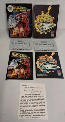 VINTAGE BACK TO THE FUTURE 2 & 3 SPIEL AMSTRAD UND SPEKTRUM VERPACKT 
