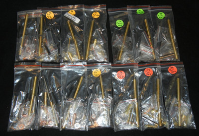 Lot of 14 PSI Woodworking Slimline Pen Kits Funline Gold Copper Satin Gun Metal
