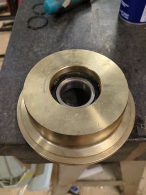 Brass Spark Resistant Flanged Trolley Wheel