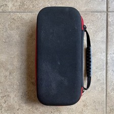 Hard EVA Padded Travel Case for Nintendo Switch Console, Black/Red Zipper Handle