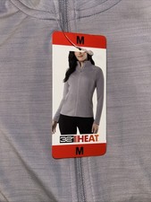 32 Degrees Heat Women's Tech Full Zip Fleece Jacket, Purple, Size M     