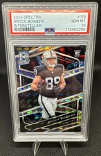 2024 Spectra Brock Bowers Interstellar /60 PSA 10 Raiders