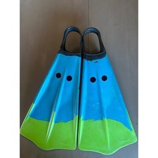 Voit Duck Feet Swim Fins Mens XL Blue Green Black Custom Model Vintage Diving