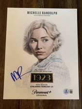 Michelle Randolph ‘1923’ Actress Signed 8x10 Photo ‘Elizabeth Strafford’ Beckett