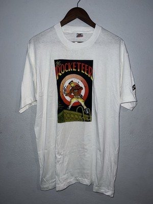 Vintage 90s The Rocketeer Comic Images Cartoon Movie Promo Shirt Size XL