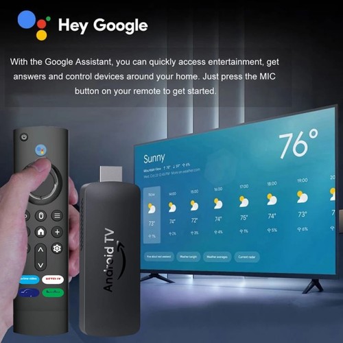 4K Android TV Stick, Android 10, Dual WiFi 2.4G/5G, Media Player - Bild 3 von 5