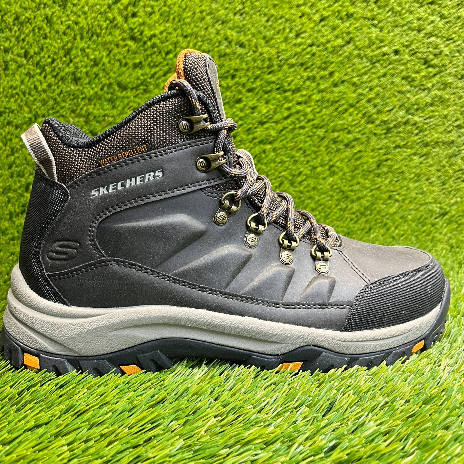 T Daggett Mens Size 9 Chocolate Black Outdoor Hiking Work Bo