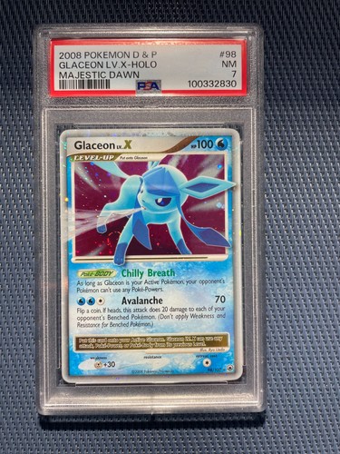 Glaceon LV.X graded PSA 7 for sale on eBay
