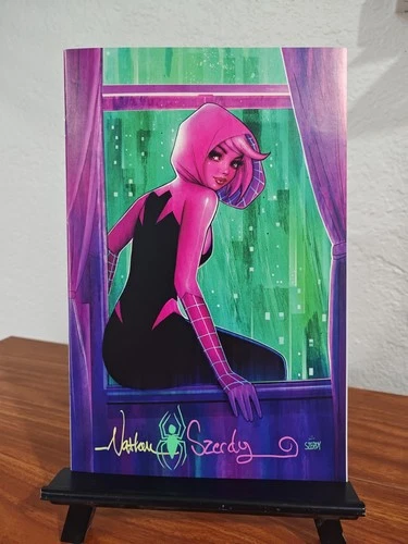 Amazing Spider-Man #69 VIRGIN Variant SIGNED by Nathan Szerdy Spider-Gwen - NM