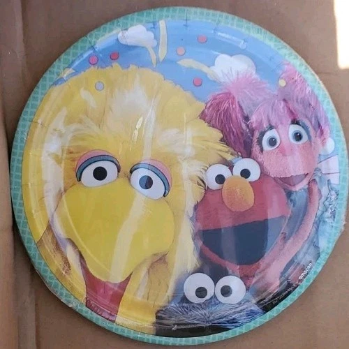 NUEVO Suministros Platos Fiesta Cumpleaños Calle Sésamo Niños 8 unidades Foto 2 de 2