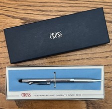 Cross Chrome Twist Click Mechanical Pencil Retractable Tip 0.9mm HB w/ Box