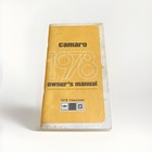1978 Chevrolet Camaro Owners Manual.