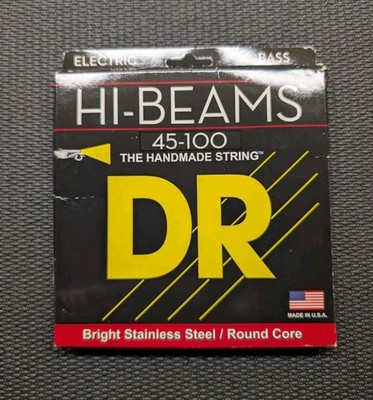 DR Strings Hi-Beam Stainless Steel Bass Strings Light To Medium 45-100