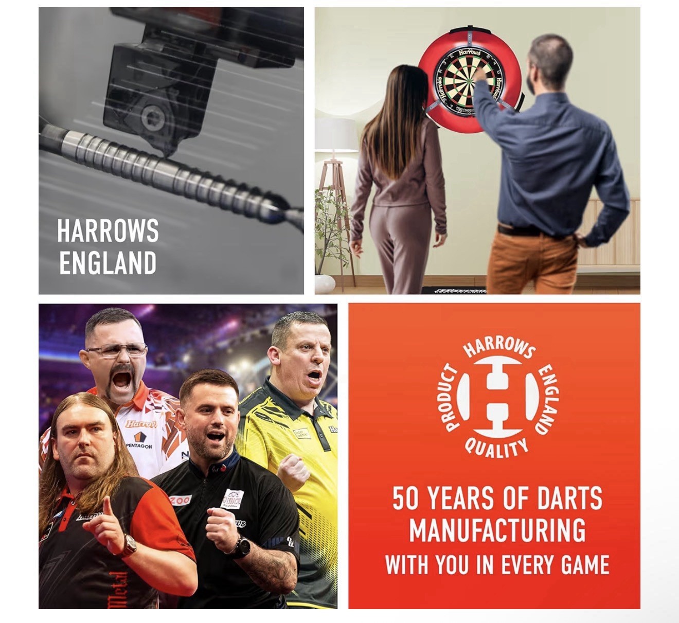 Harrows Pulse 90% Tungsten Darts Set 21-26g with Case, Shafts, Flights & Grip