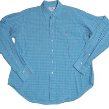 Yves Saint Laurent Pour Homme LS Button Up XL Multicolor Plaid Glen Check