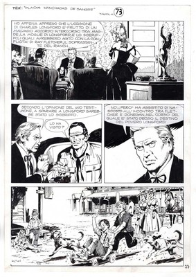 Tex - The Donegan Brothers - p.77 - Miguel Repetto - Original Table - 2004