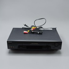Sony SLV-N71 VCR Video Cassette Recorder VHS Player Hi-Fi Stereo With AV Cables
