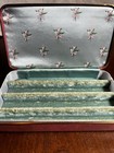 Vtg 50’s Farrington Texol PinkRectangle Jewelry Box Ring Case Velvet Lined MCM — photo 8