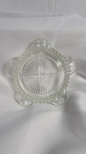 Anchor Hocking Queen Mary Glass Ashtray Clear