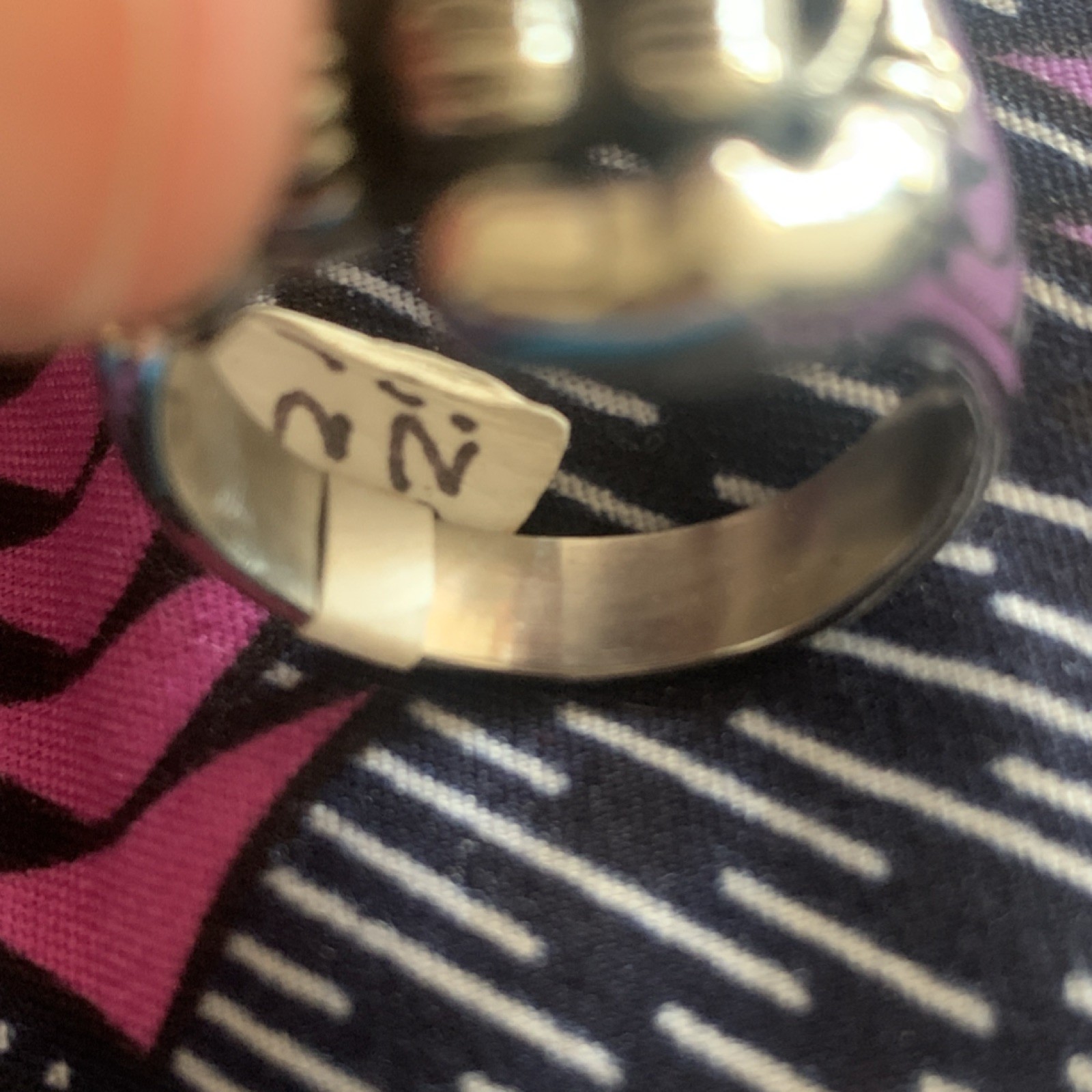 Silver Skeleton Skull Biker Statement Ring Gothic… - image 6