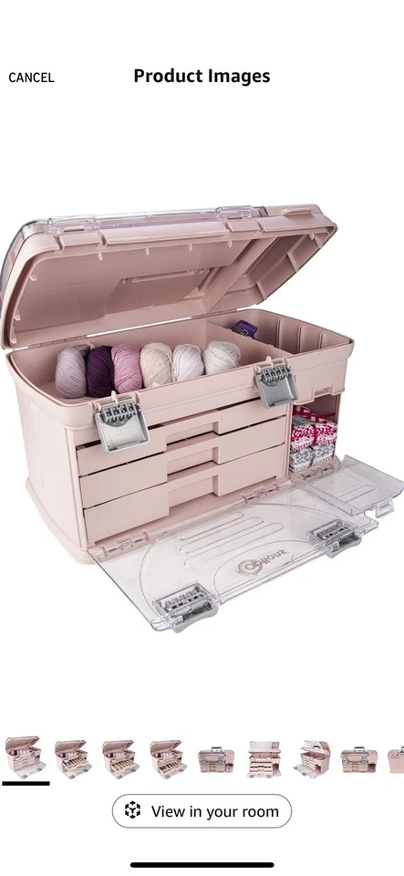 Creative Options Large Three Drawer Organization System - Pink - Image 3 of 4