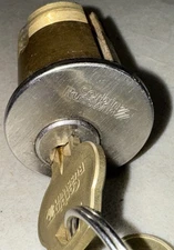 Corbin Russwin Keyway Mortise Cylinder, Clover Cam, Pre-Owned With Keys