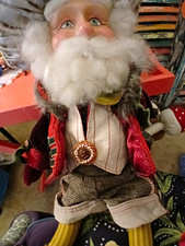 Santa  Figurine Christmas Holiday Decor Kathe...