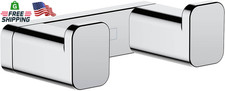 Hansgrohe Addstoris Modern Double Robe and Towel Hook in Chrome, 41755000