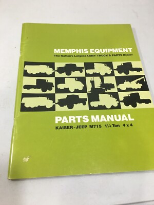 VTG MEMPHIS EQUIPMENT PARTS MANUAL GMC 2 1/2 TON 6X6 ''M'' SERIES (HYDRAMATIC)