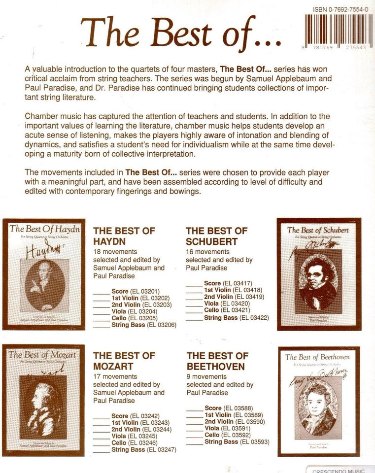 STRING BK.Best of Johann Strauss Jr, Waltzes for Strings, Violin Part, FREE POST - Image 2 of 3